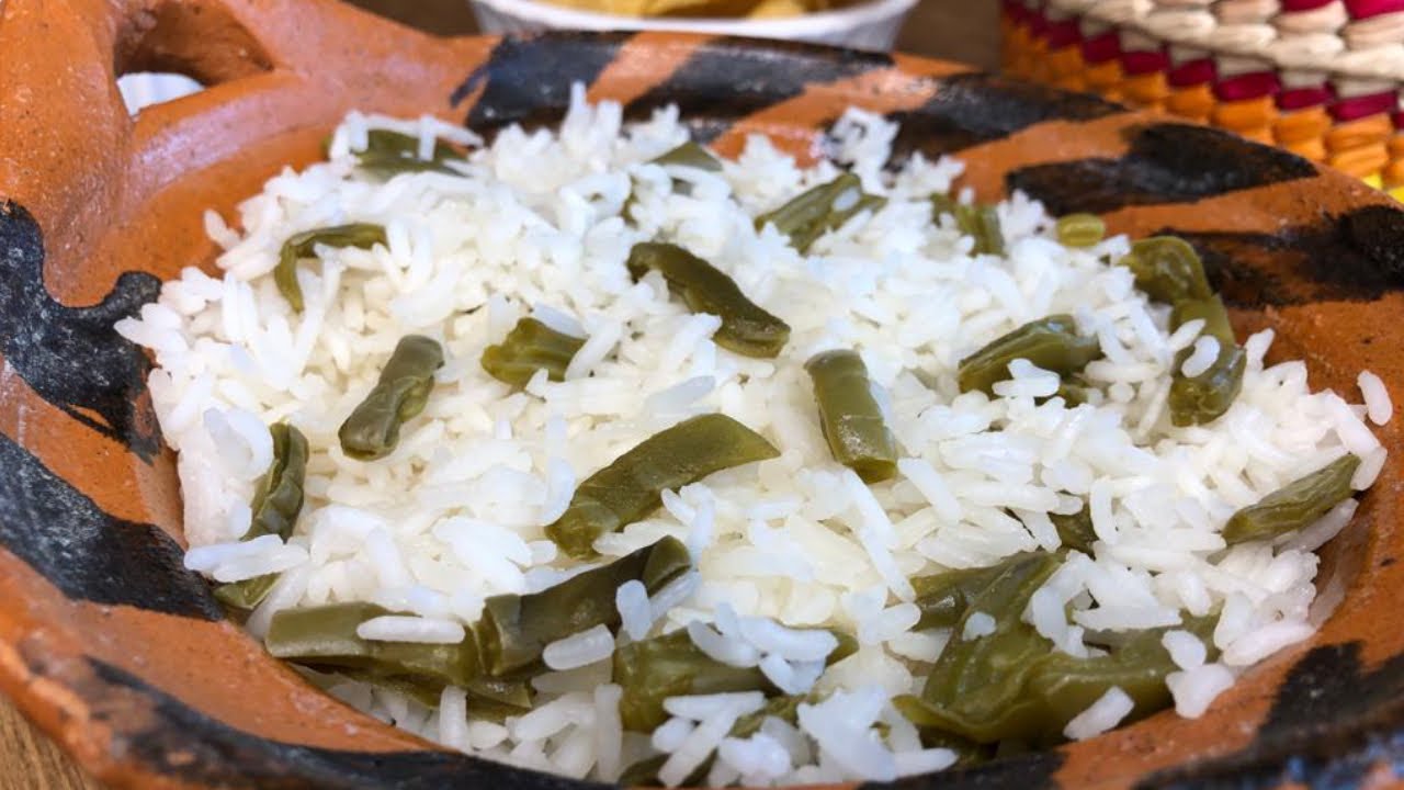 ARROZ con NOPALES  receta facil