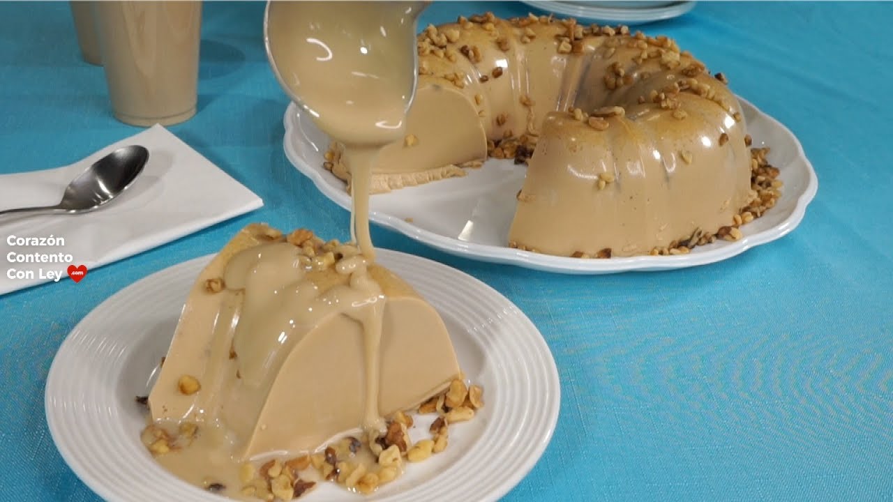 Gelatina de Café  tres leches | Postre fácil  de Café | Gelatina 3 leches con café