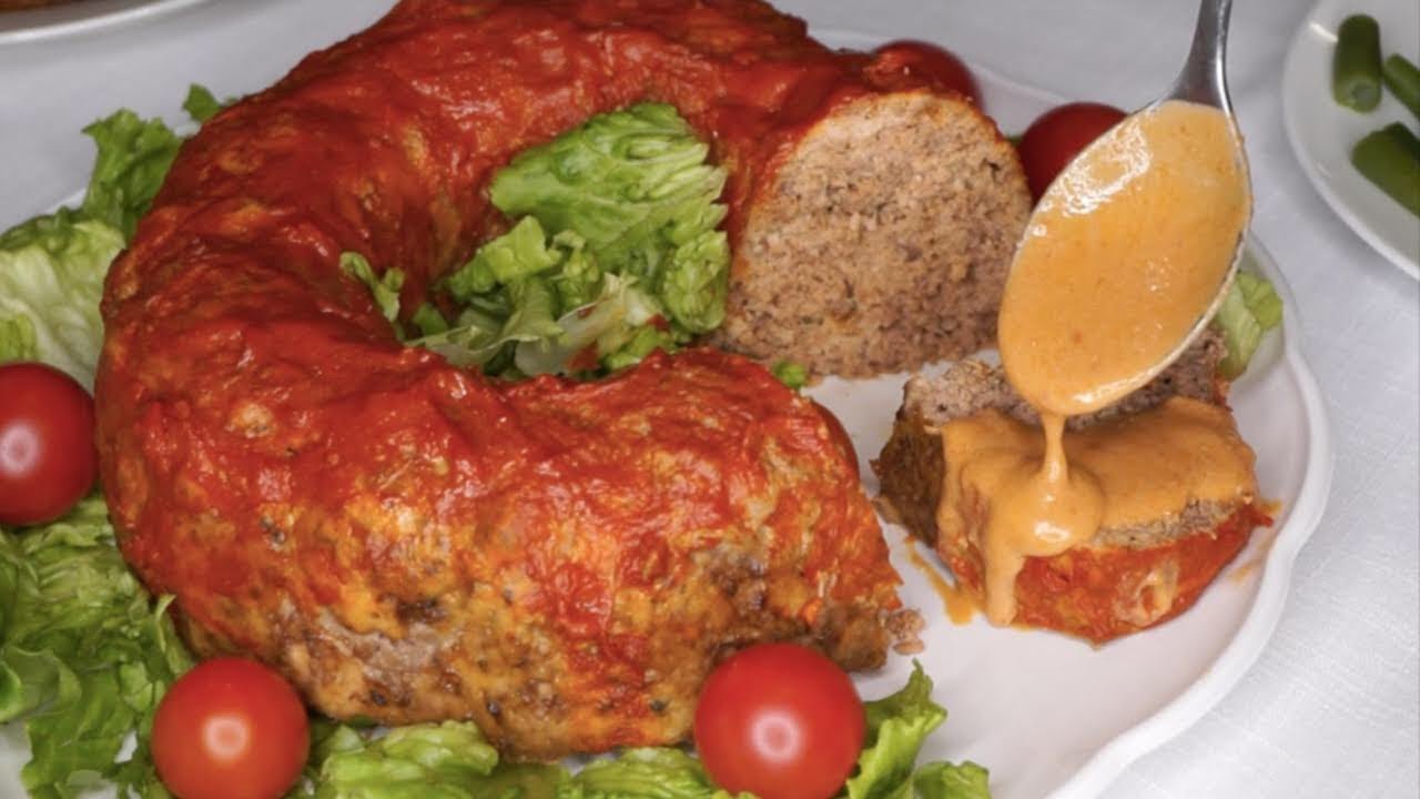 COMO HACER PASTEL DE CARNE NAVIDEÑO  | PASTEL DE CARNE MIXTA receta KETO