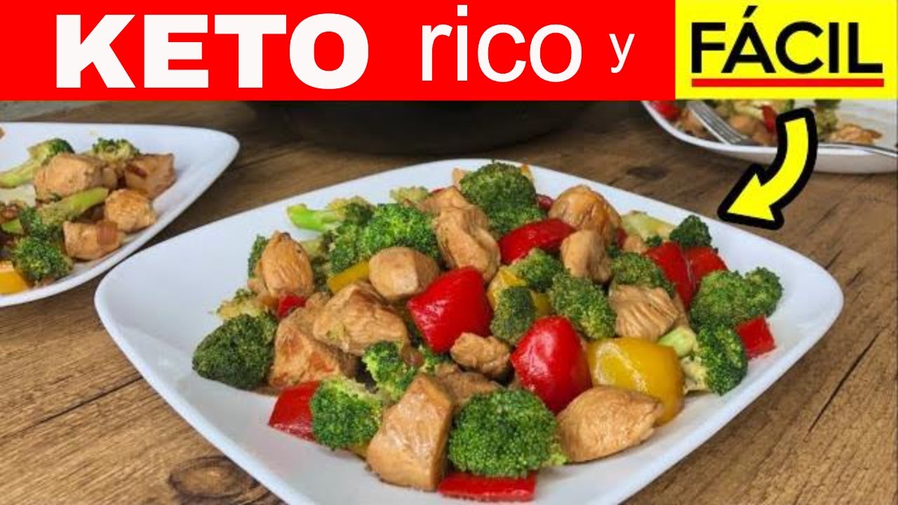 SALTEADO de POLLO con VERDURAS   ✅   BAJO en CARBOHIDRATOS