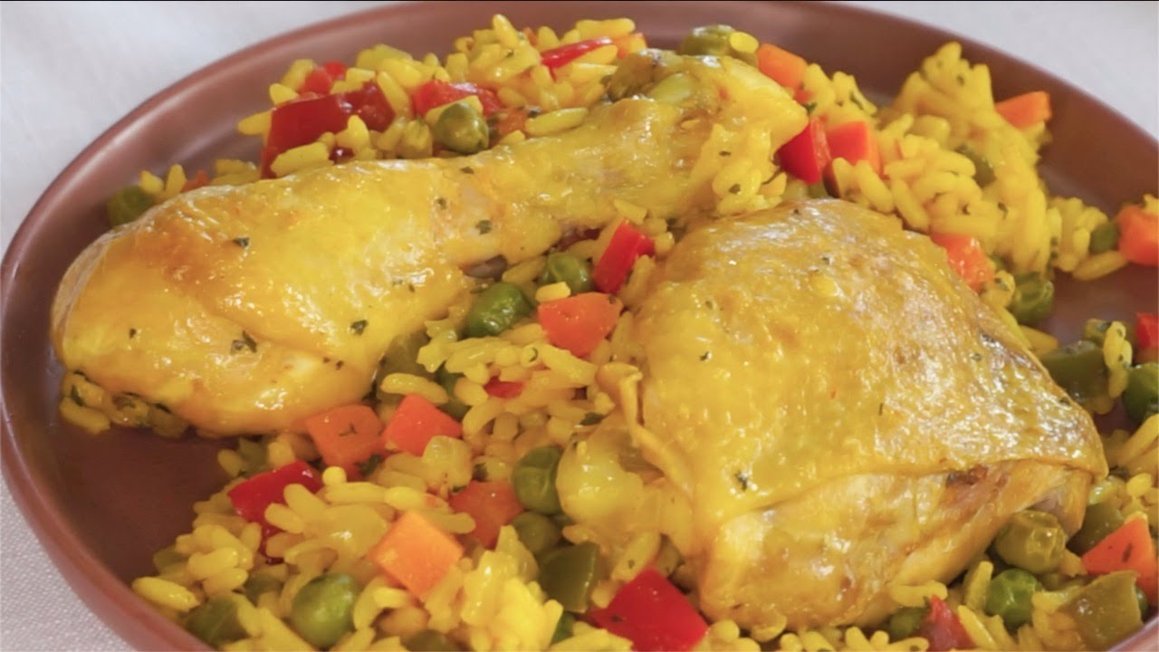 ARROZ  con POLLO    receta  de Comida Casera  con mucho sabor!