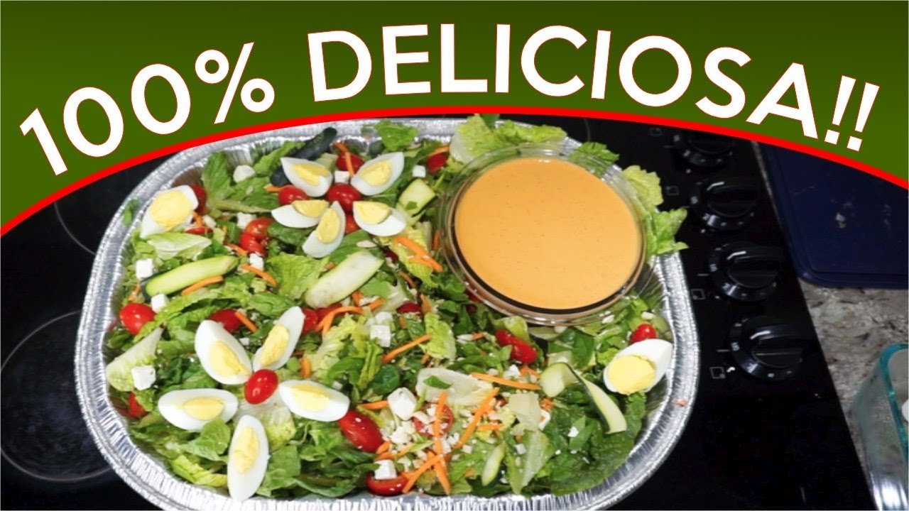 Tienes una Pachanga❓👉 aquí La Mejor ENSALADA  con ADEREZO de YOGURT para Fiestas! 🥳con la familia