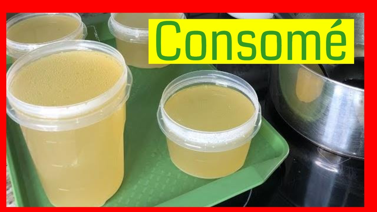 CALDO de POLLO (consomé) p/sopas, arroz y guisados o REMEDIO CASERO gripa/ tos / estómago