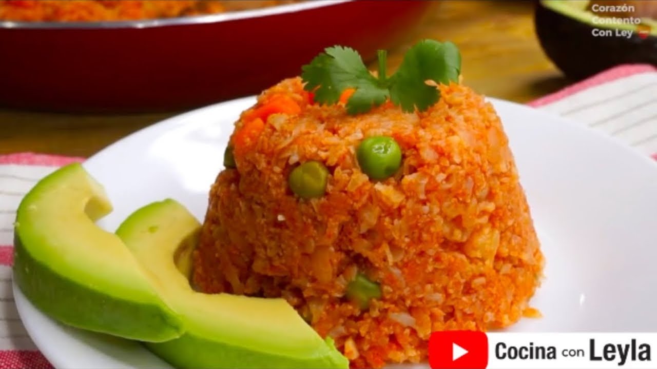 Receta de Arroz de Coliflor a la Mexicana. receta keto min 2:32  Recetas bajas en carbohidratos