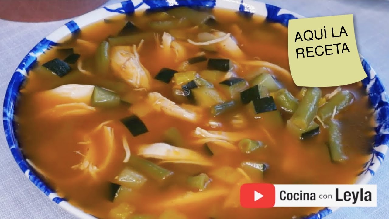 SOPA DE VERDURAS CON POLLO    🥑 🍅    receta  de sopa de  pollo con verduras para  la DIETA KETO