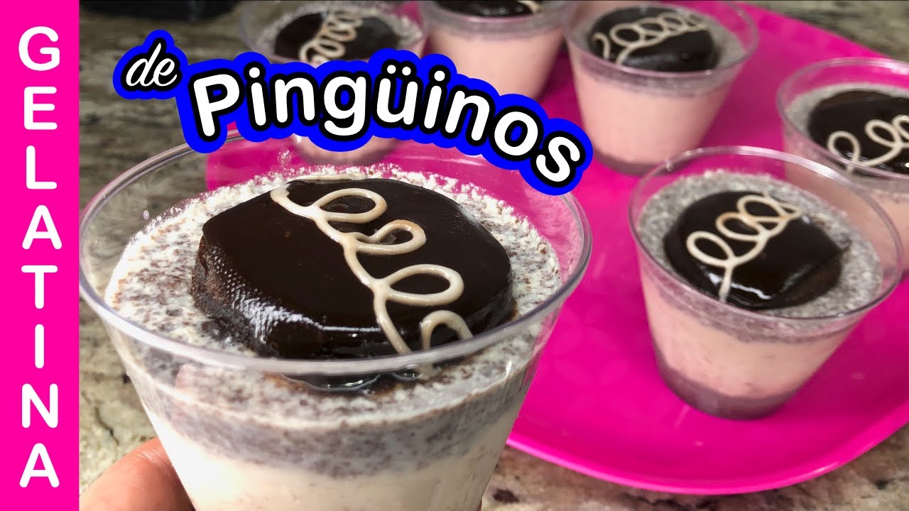 GELATINA de  PINGUINO 3 leches   💕postre tres leches  fácil con ingredientes sencillos
