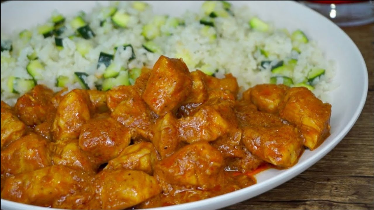 POLLO EN  SALSA KETO          Arroz  y Pollo en  salsa  recetas KETO