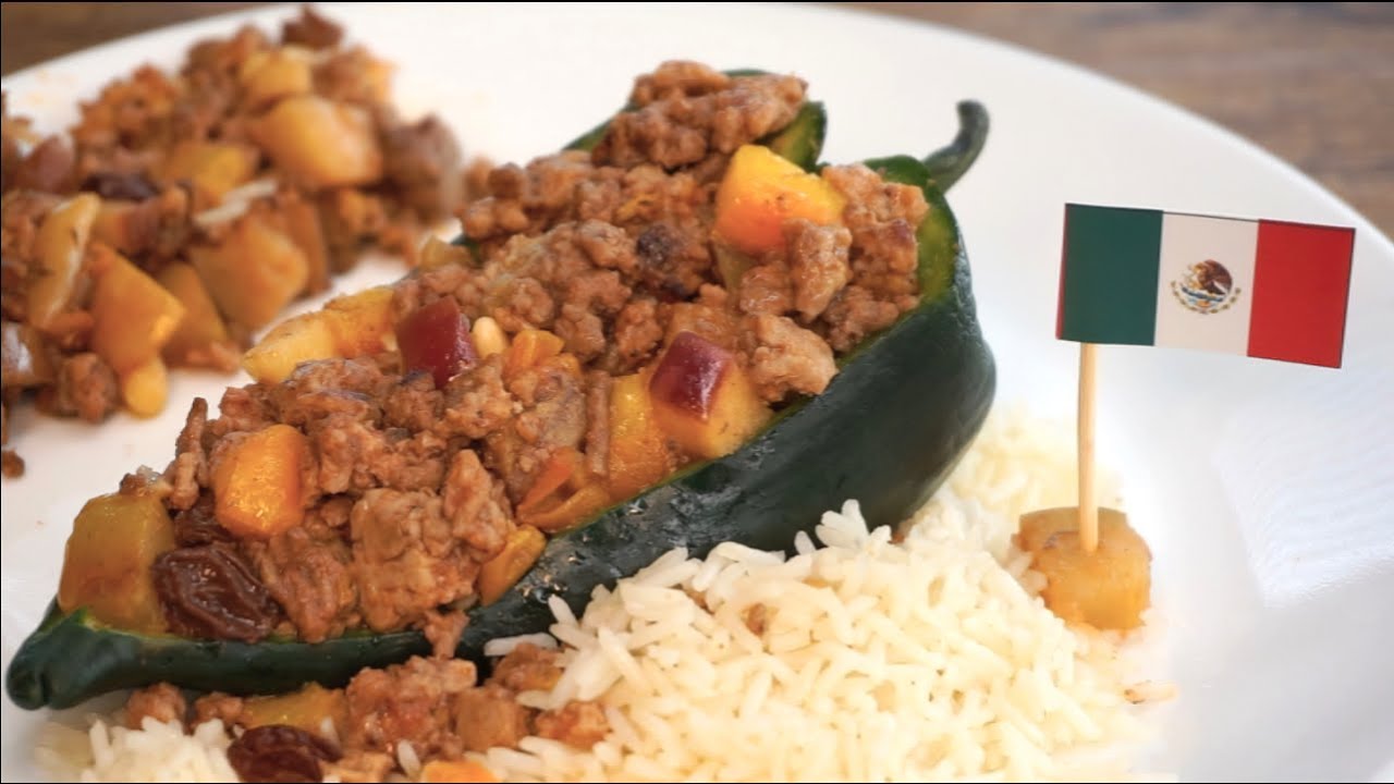 Picadillo Mexicano  con carne molida receta   tradicional   para chiles rellenos