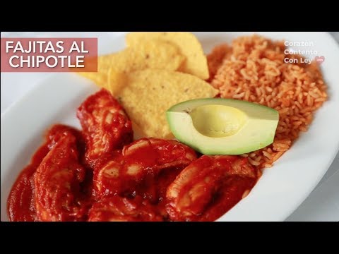 Receta de Pollo al Chipotle.  CANTIDADES EN LA CAJITA DE INFORMACIÓN