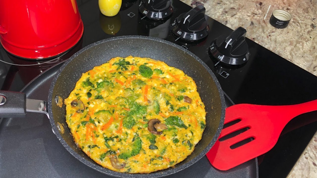 OMELET de VERDURAS p/ Desayuno o  Almuerzo ✅  desayuno con huevos que te da energía!🔥 #keto