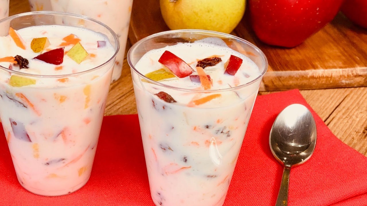 ENSALADA de  MANZANA LIGHT  /  postre  fácil  o  desayuno Ensalada con frutas