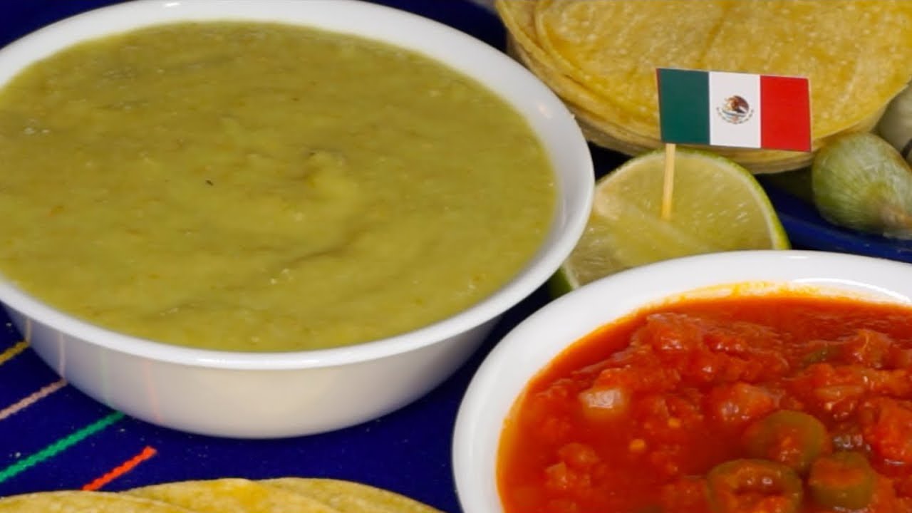 SALSA ROJA y SALSA VERDE   recetas de salsas para tacos, carne asada ,  pollo asado  etc.
