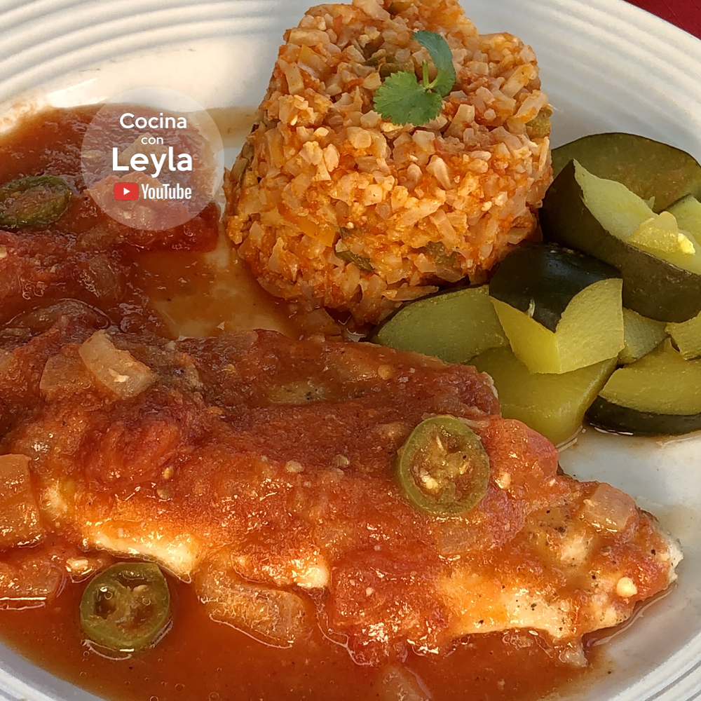 CÓMO HACER FILETES DE PESCADO A LA MEXICANA receta con pescado keto –  Cocina con Leyla